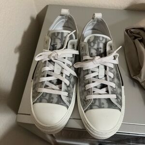 Dior Monochrome Lace-Up Sneakers